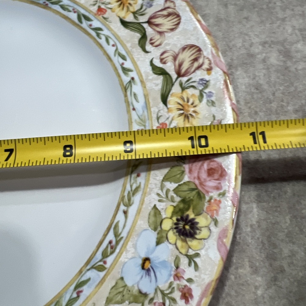 American Atelier Floral Daze Dinner Plate EUC‎ 8 Available - Picture 4 of 4